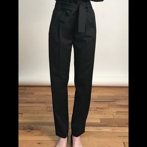 Maje Tapered Trousers with Belt side FR 34
